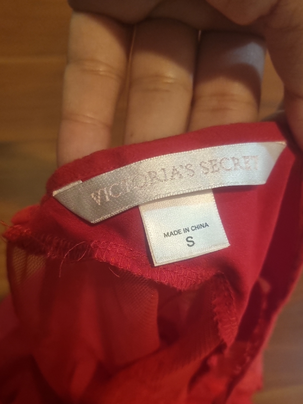 VICTORIA'S SECRET Vintage Babydoll Slip Dress Red Size Small - Picture 10 of 12